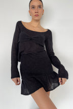 Mia Mini Skirt Black