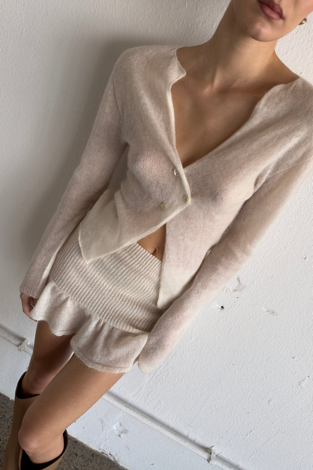 Mia Mini Skirt Ecru