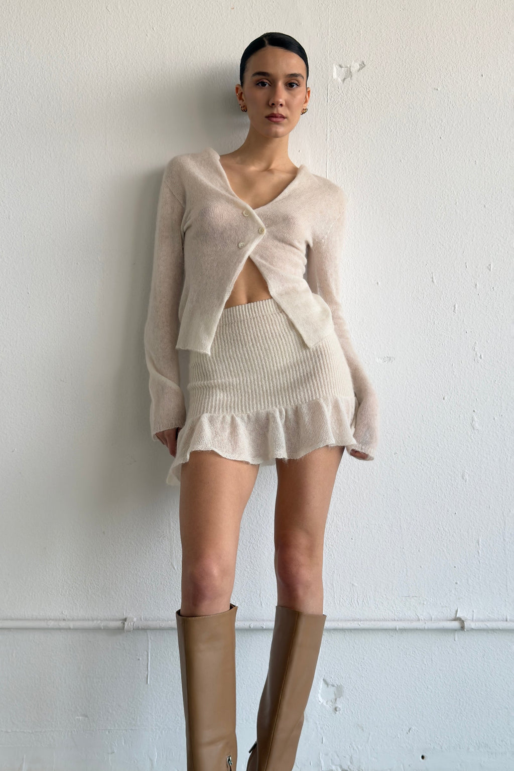 Mia Mini Skirt Ecru