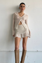 Mia Mini Skirt Ecru