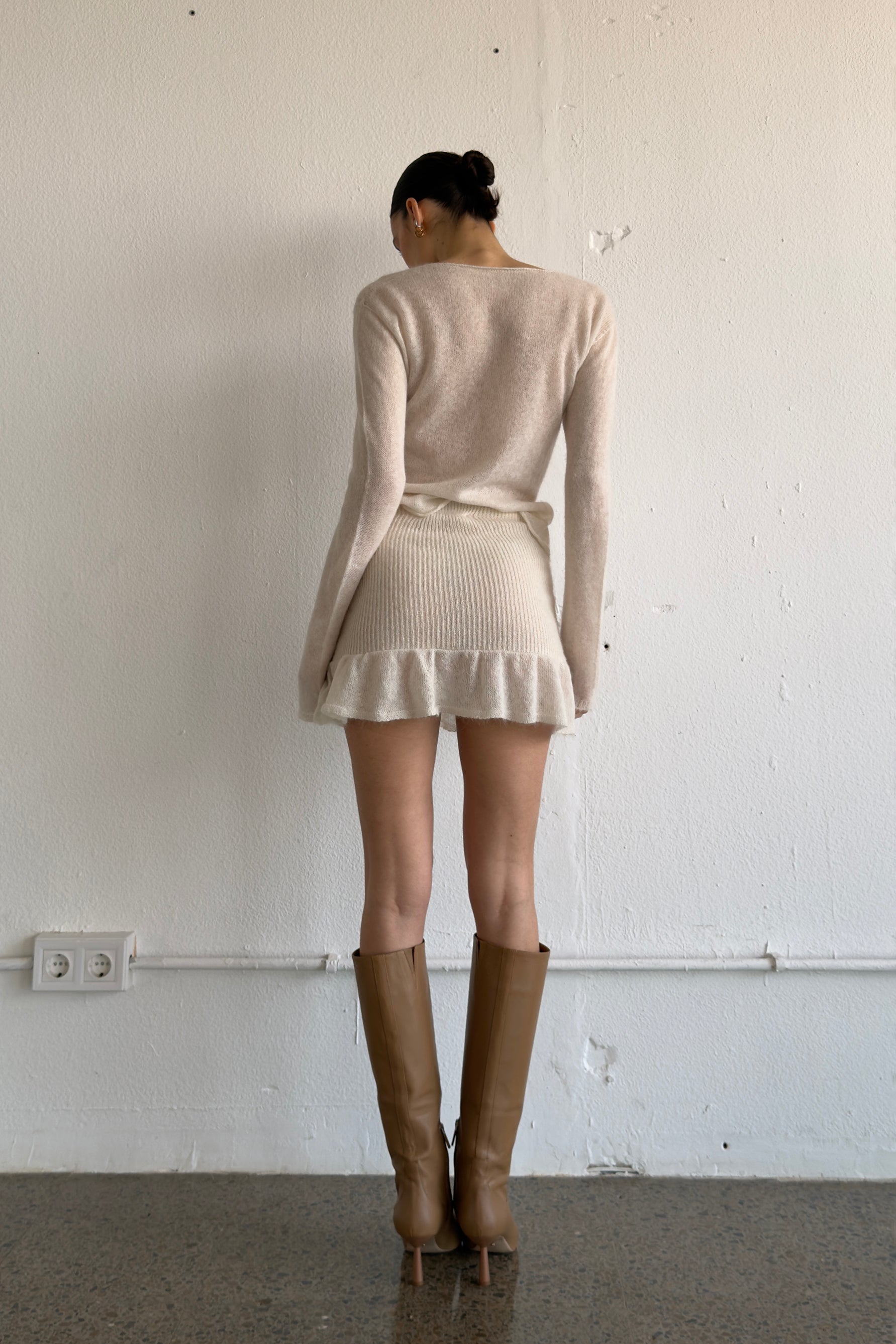 Mia Mini Skirt Ecru