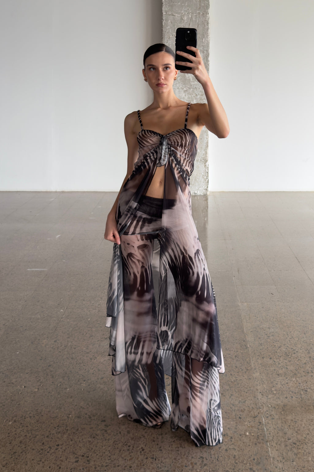 Mesh Maxi Top Night