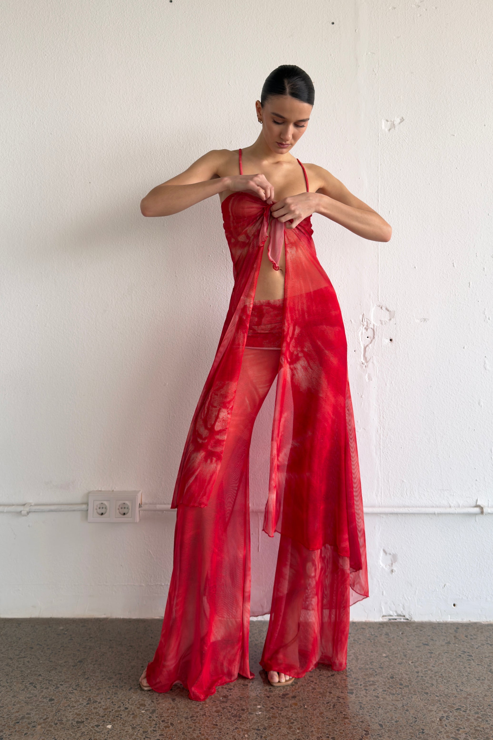 Mesh Maxi Top Fuego