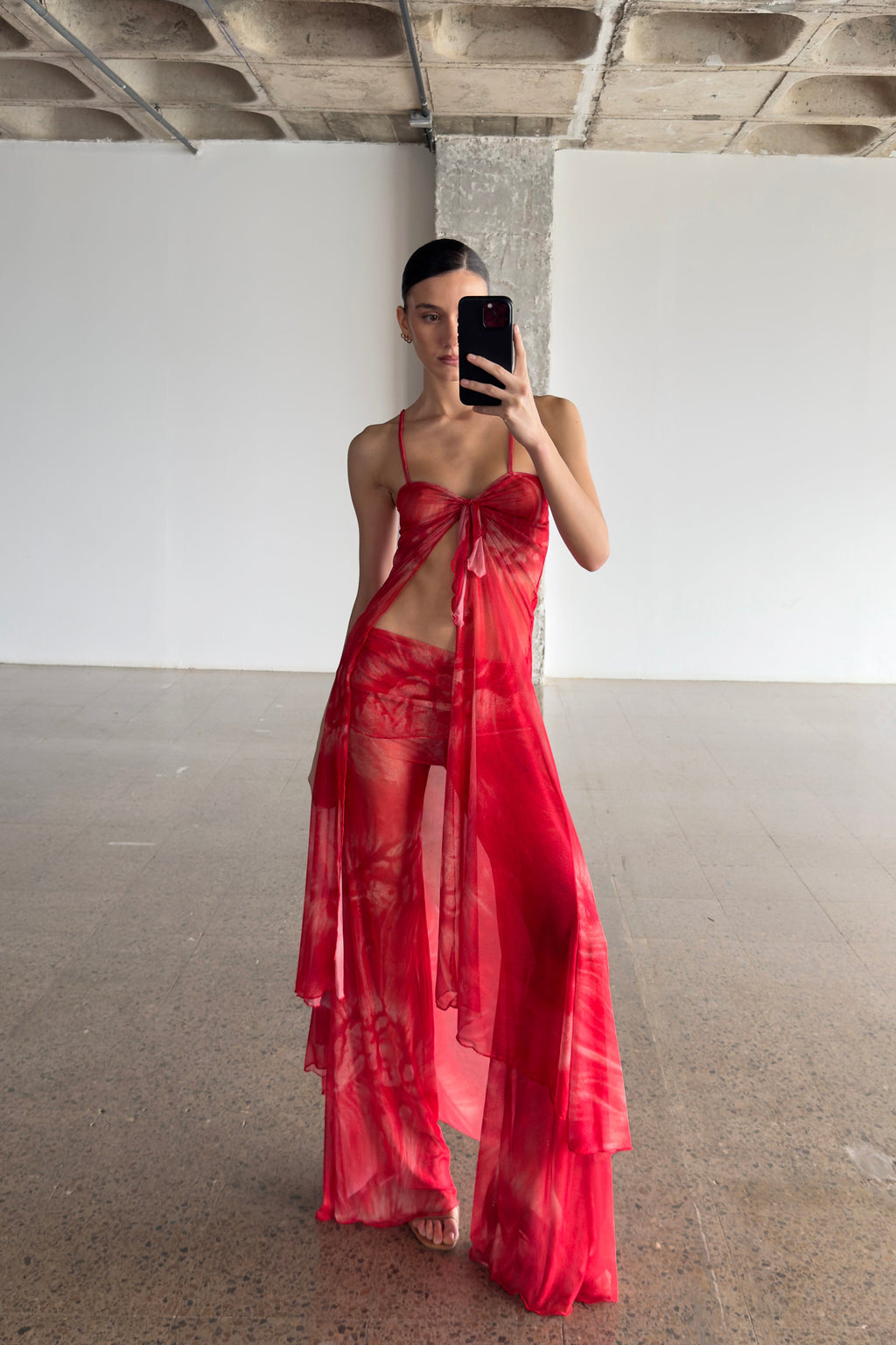 Mesh Maxi Top Fuego