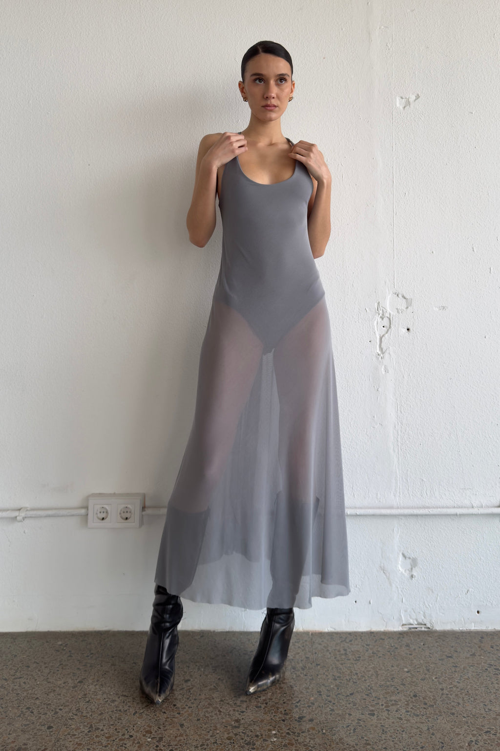 Swan Dress Grey
