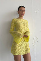 Mini Garden Dress Yellow