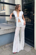 Lace Trousers Pearl