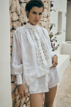Long sleeve lace top