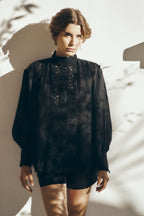 Long sleeve lace top