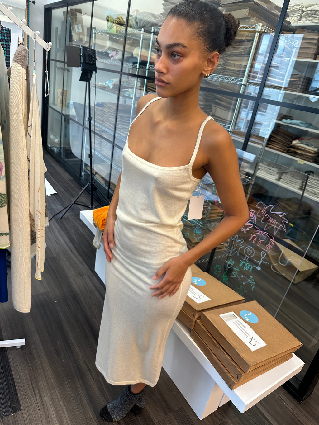 Bone Slip Dress