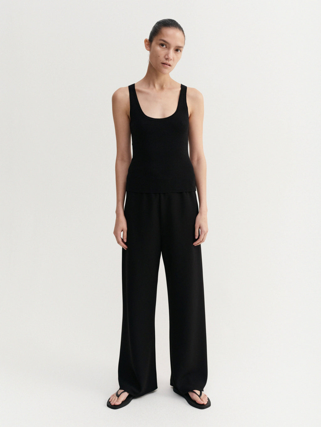 Indy Rib Top Black