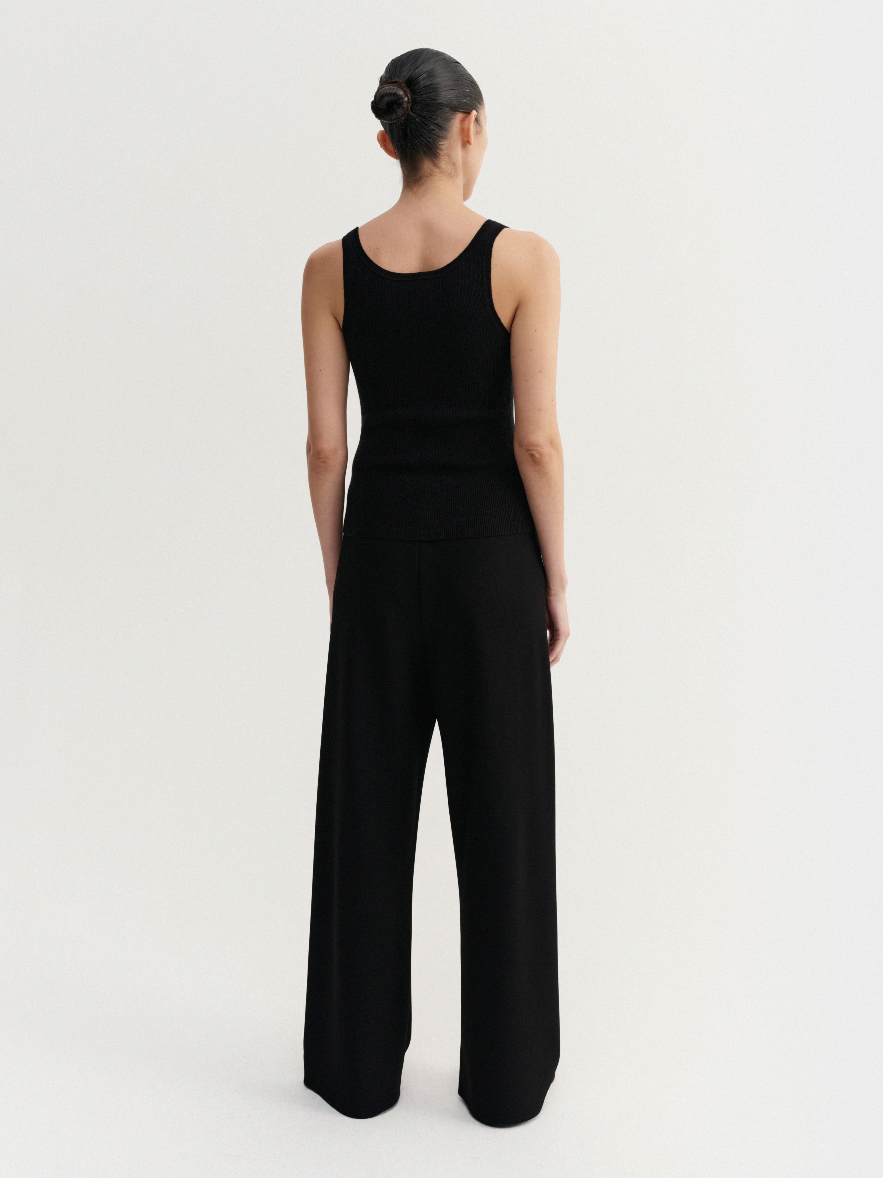 Indy Rib Top Black