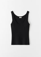 Indy Rib Top Black