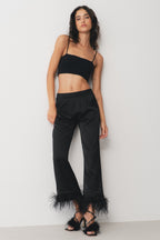Bandeaux Knit Top Black
