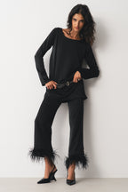 Bob Feather Trousers Black