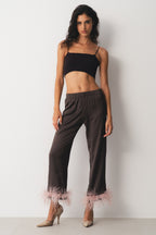 Bandeaux Knit Top Brown