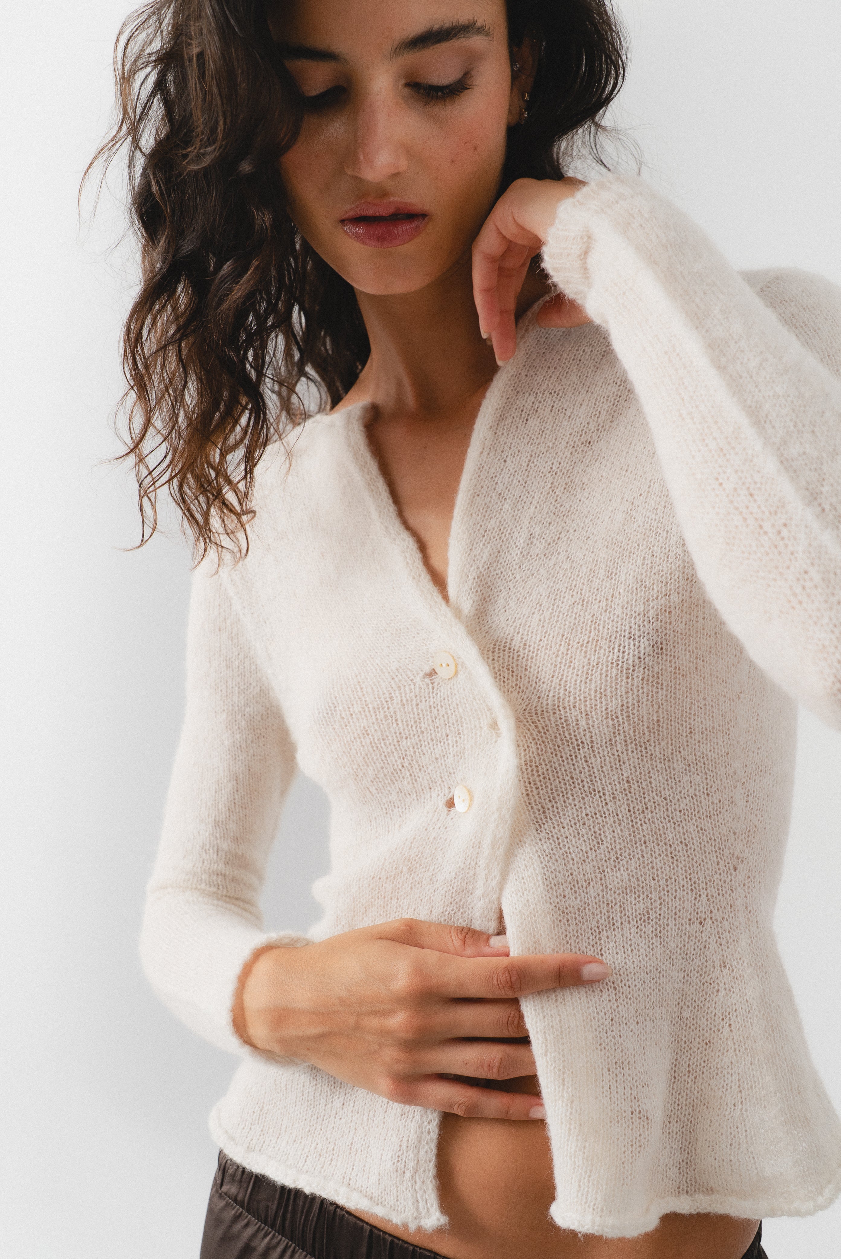 Rita Cardigan Ecru