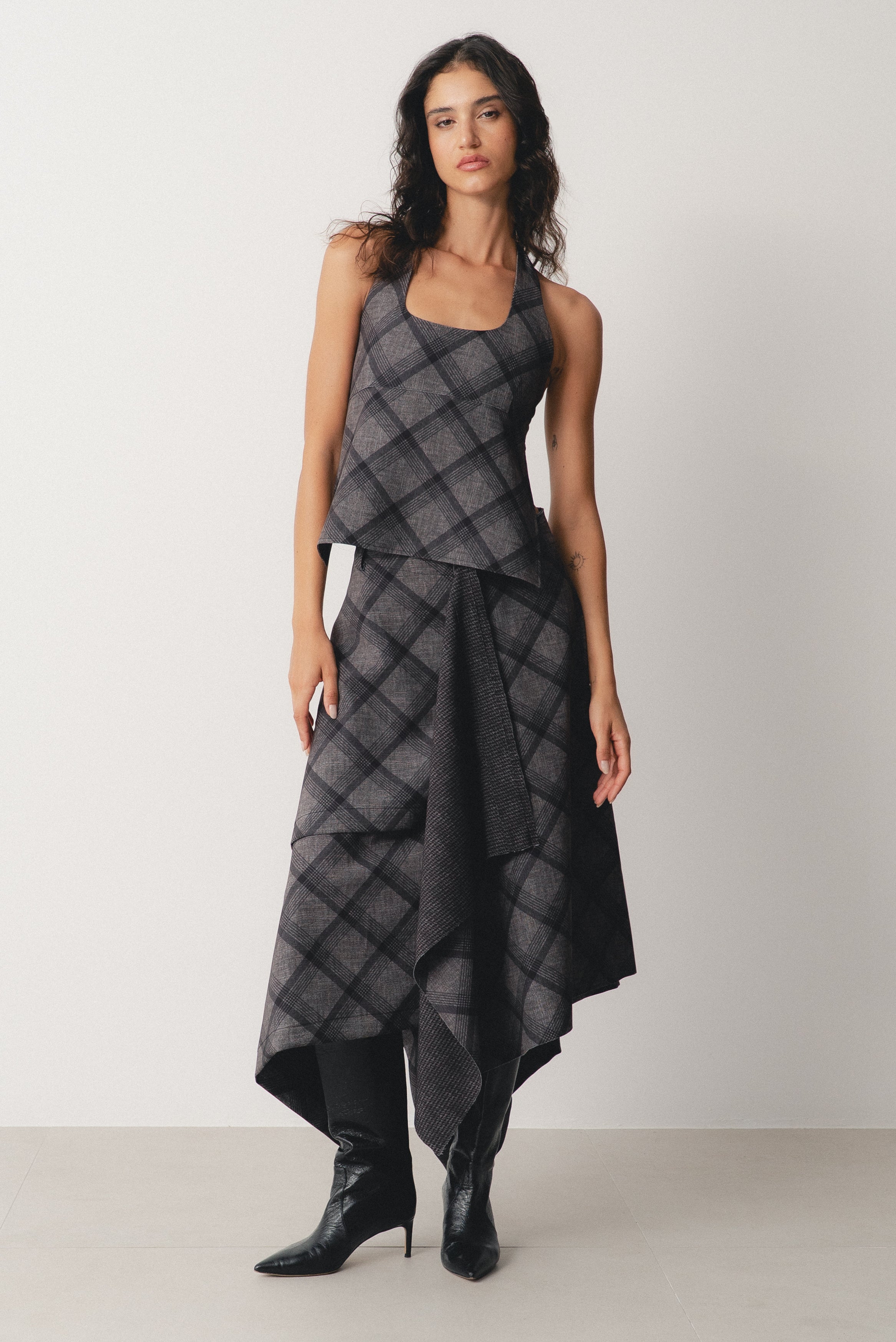 Mara Layered Skirt Tartan