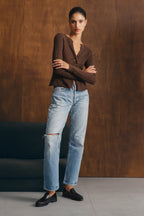 Rita Cardigan Brown