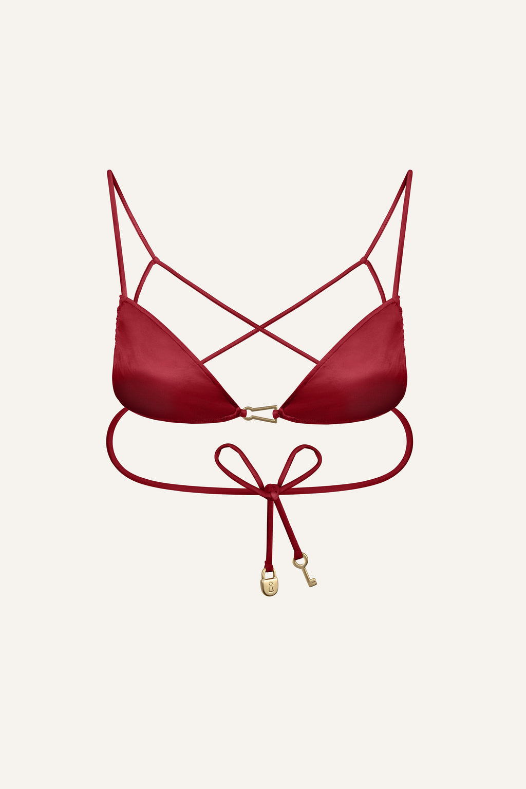 India Bikini Top Cherry