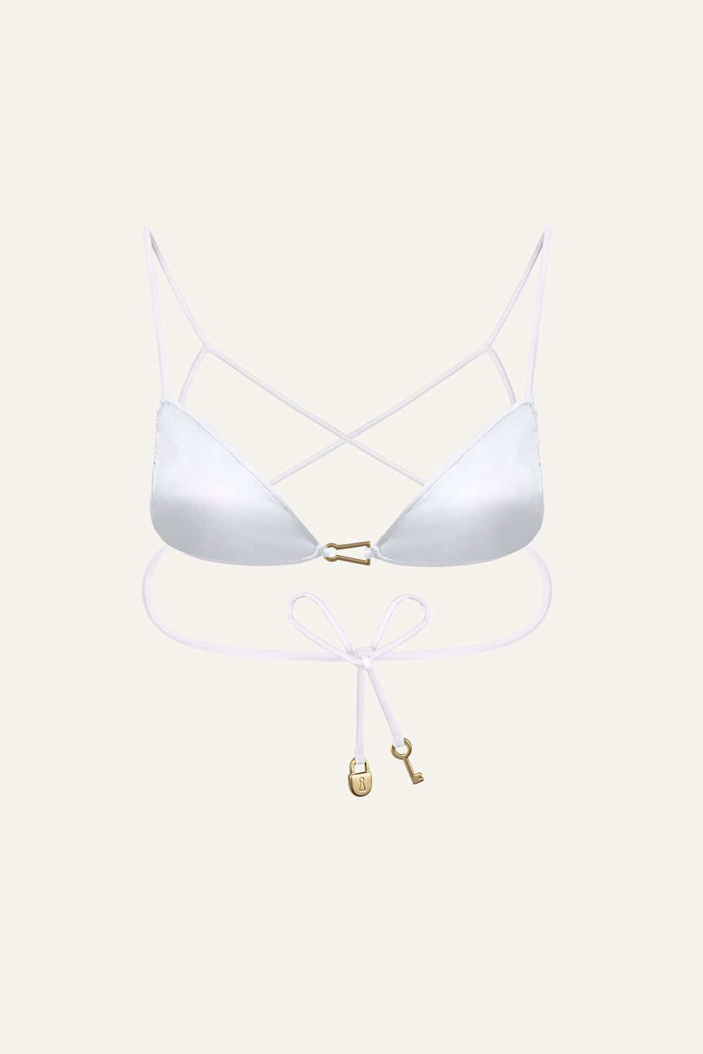 India Bikini Top White