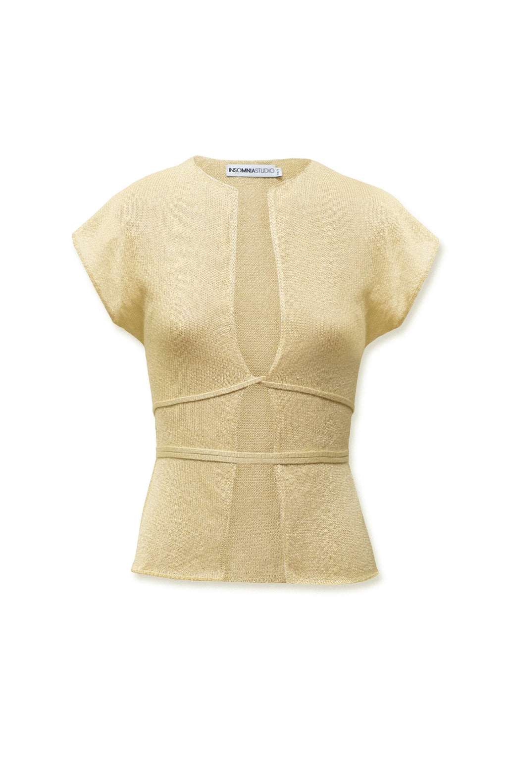 Lace Up Knit Top Butter