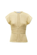 Lace Up Knit Top Butter