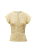Lace Up Knit Top Butter
