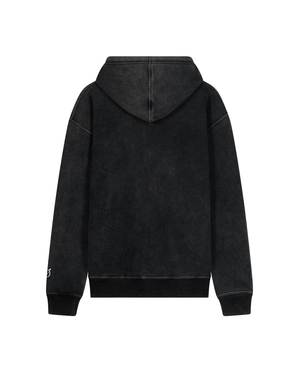 Lucky Star Zip Hoodie Black Faded