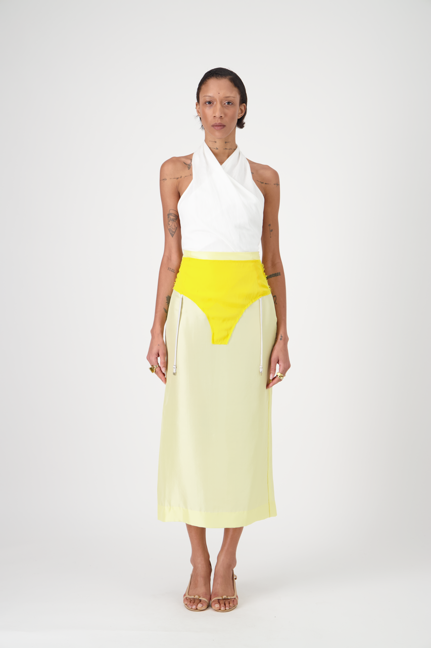 Lenna Culotte Skirt Silk