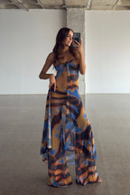 Mesh Maxi Top Safari
