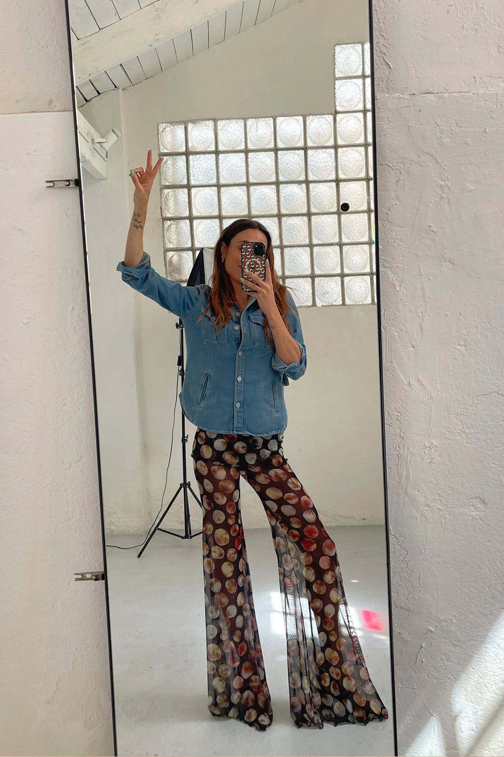 Mesh Trousers Moon