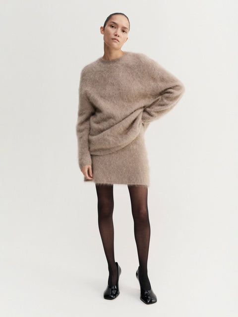 Mimi Brushed Skirt Nougat