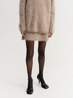 Mimi Brushed Skirt Nougat