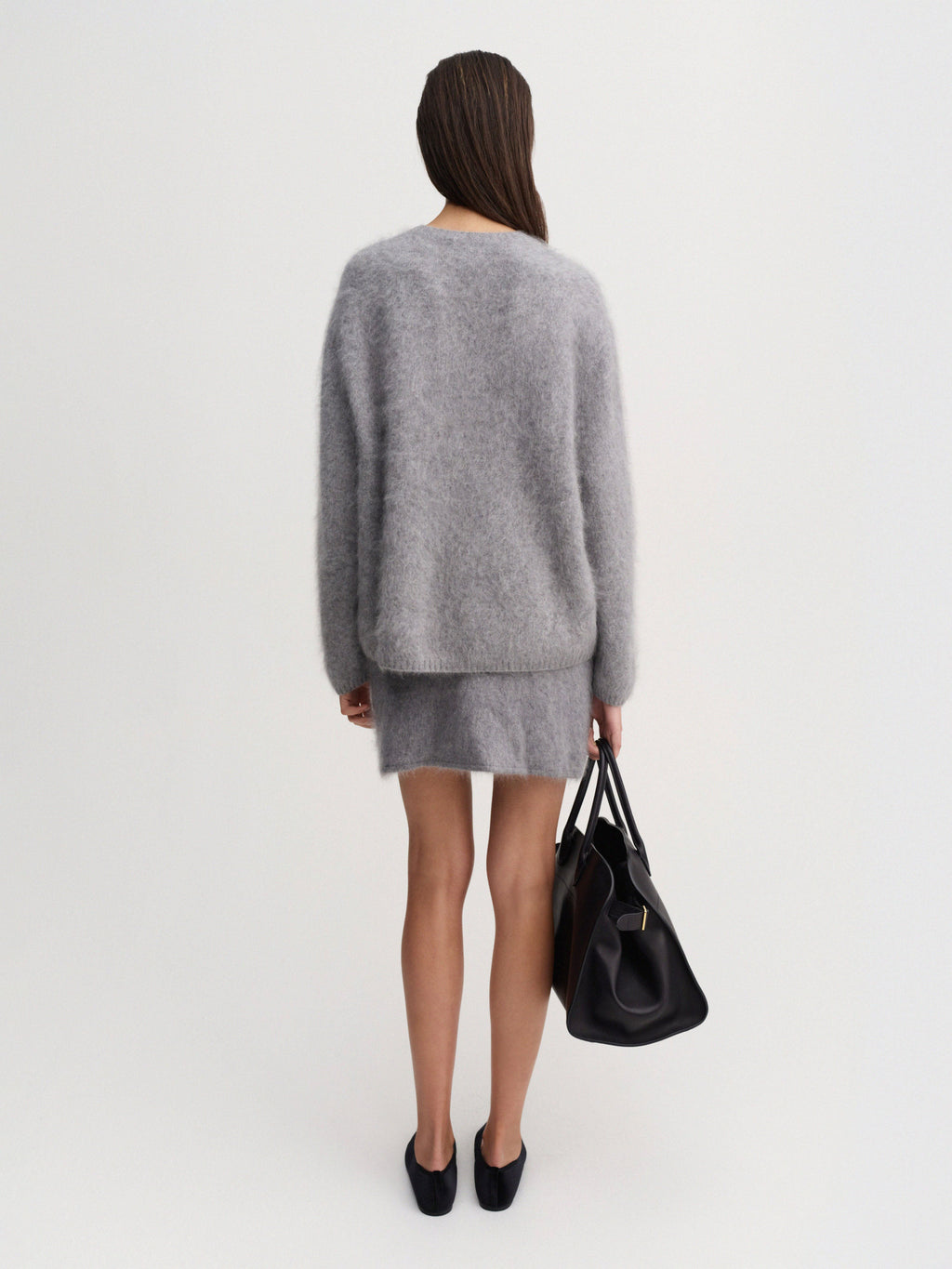 Mimi Brushed Skirt Grey