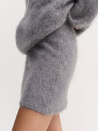 Mimi Brushed Skirt Grey