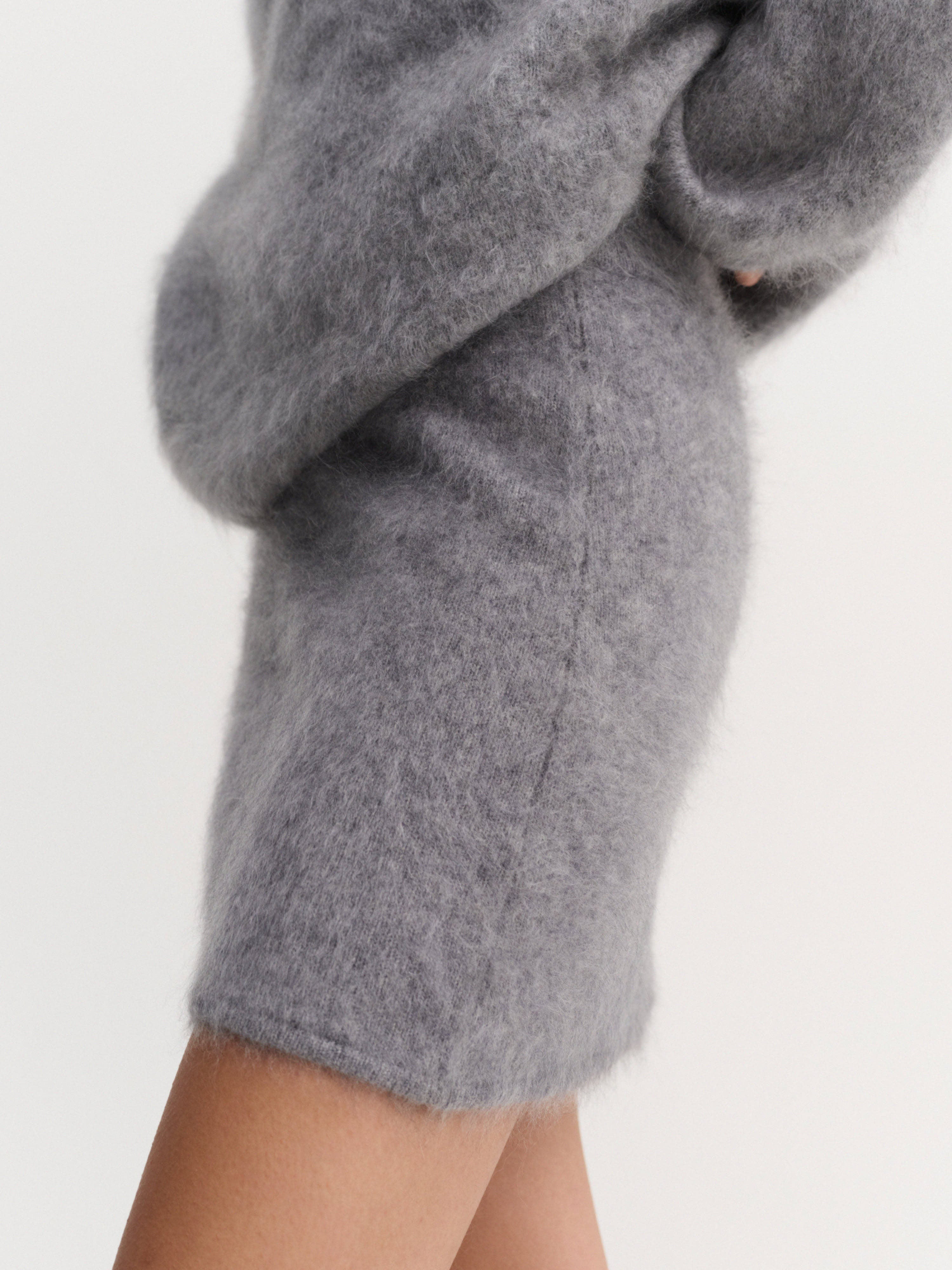 Mimi Brushed Skirt Grey