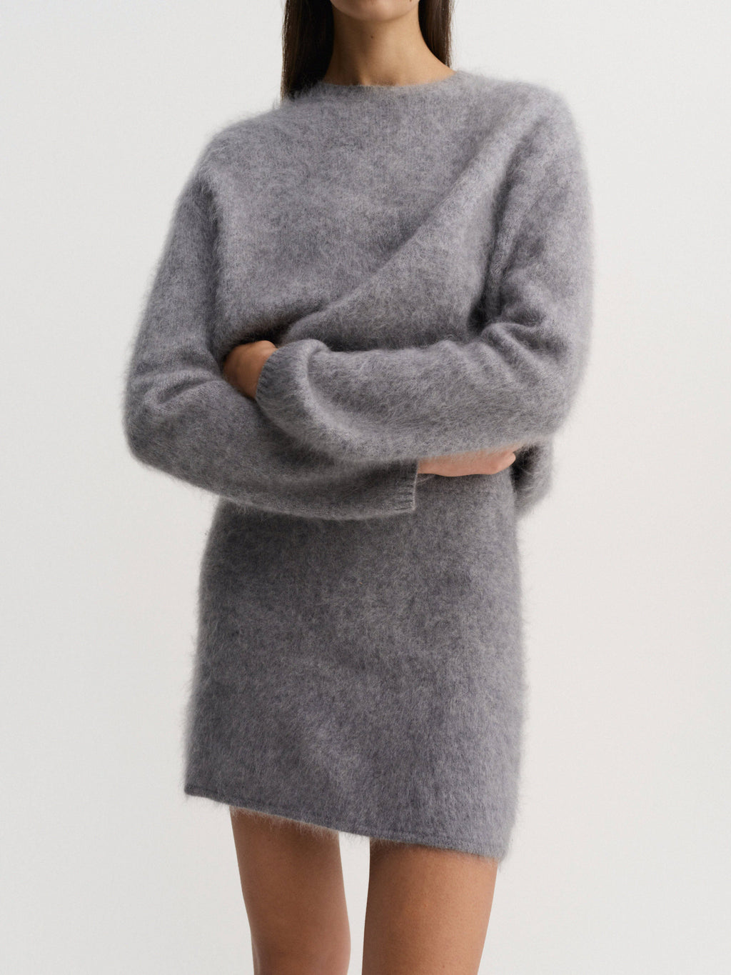 Mimi Brushed Skirt Grey