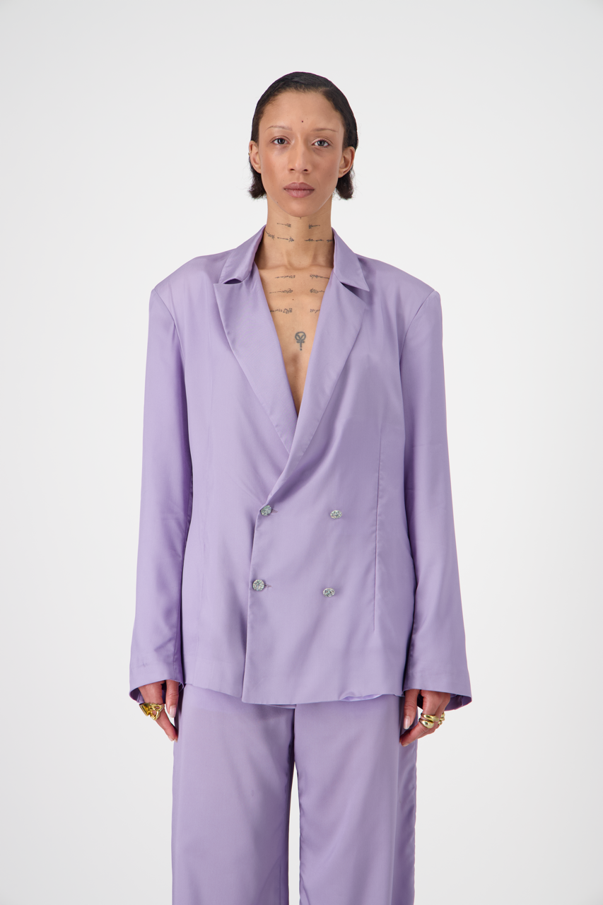 Marguerite Blazer Fluid Twill