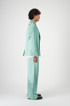 Margot Blazer Textured Silk Crepe