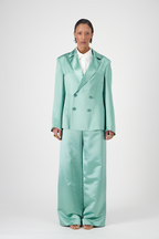 Margot Blazer Textured Silk Crepe