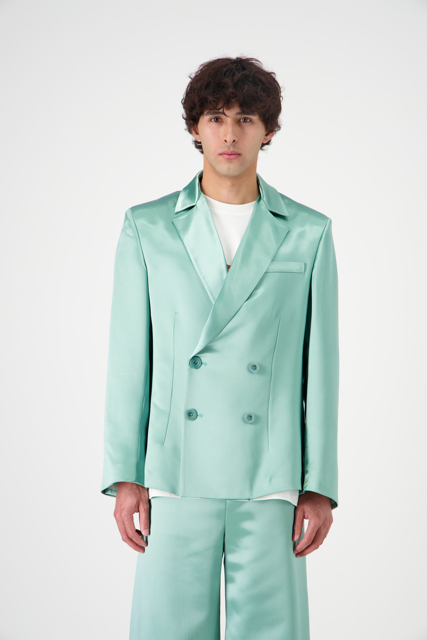 Margot Blazer Textured Silk Crepe