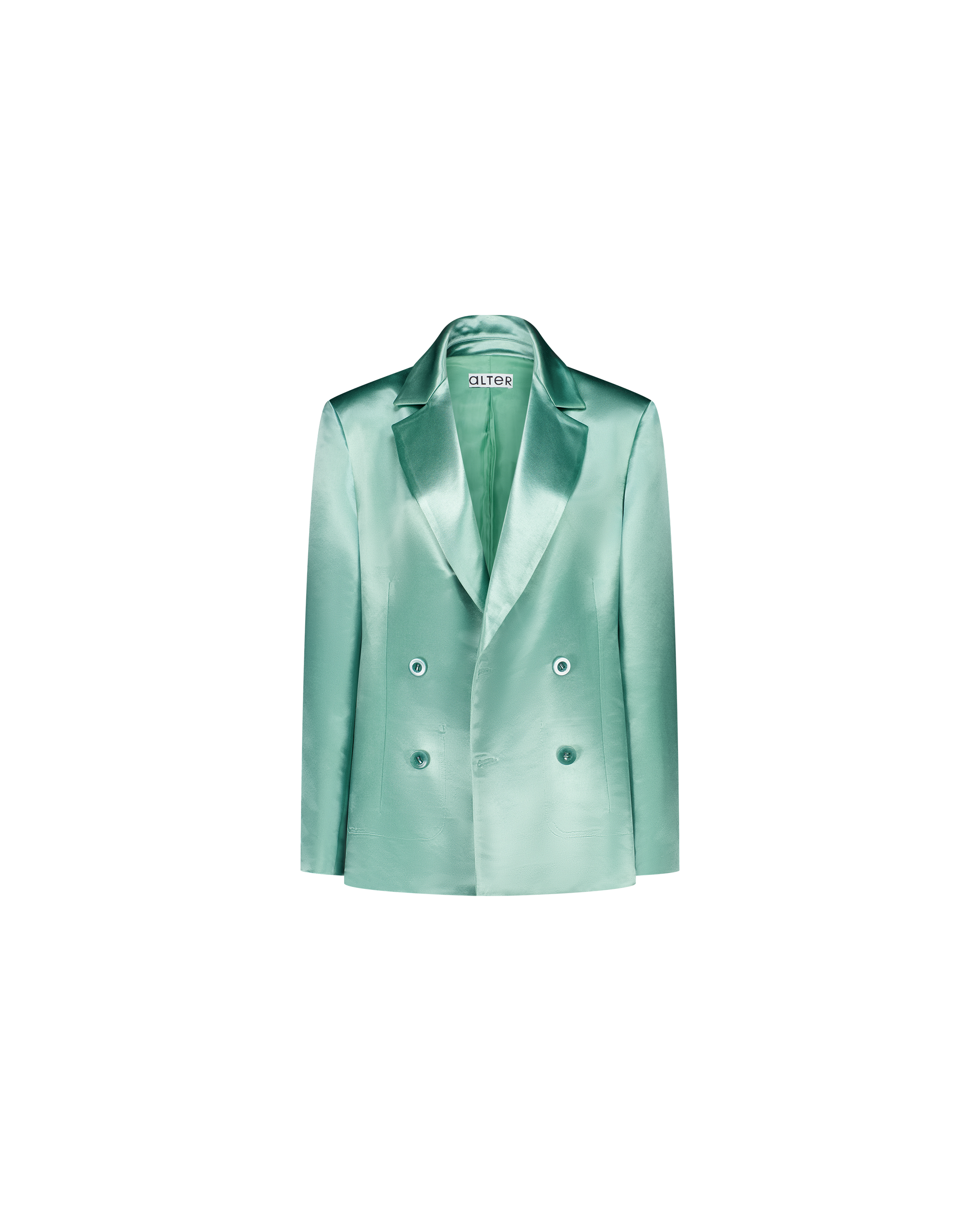 Margot Blazer Textured Silk Crepe