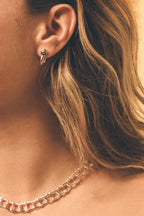 Boucles D'oreilles L'etrier en Argent et Vis en Or