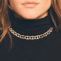 Collier L'etrier "Chukker" Argent et Or Jaune 18 Carats