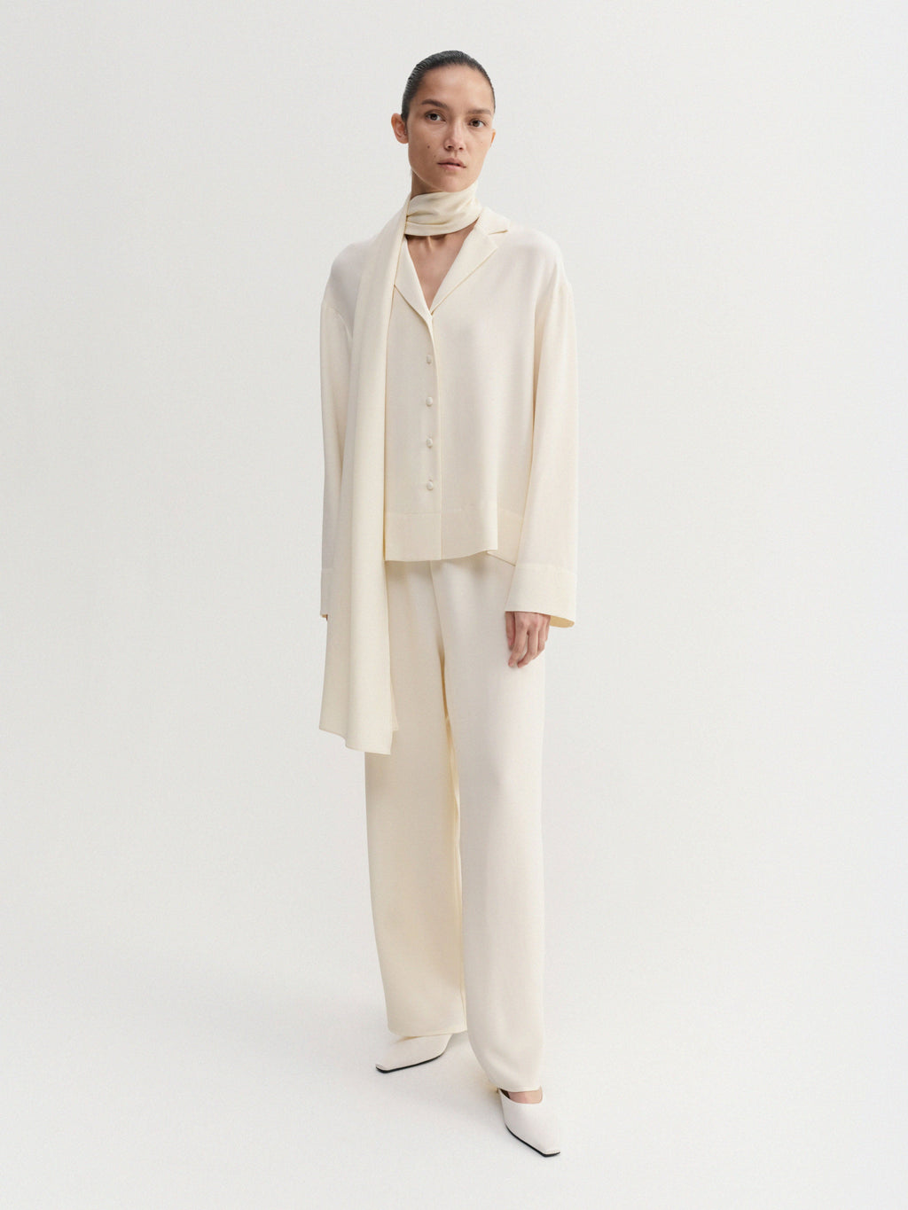Philine Silk Pants Vanilla
