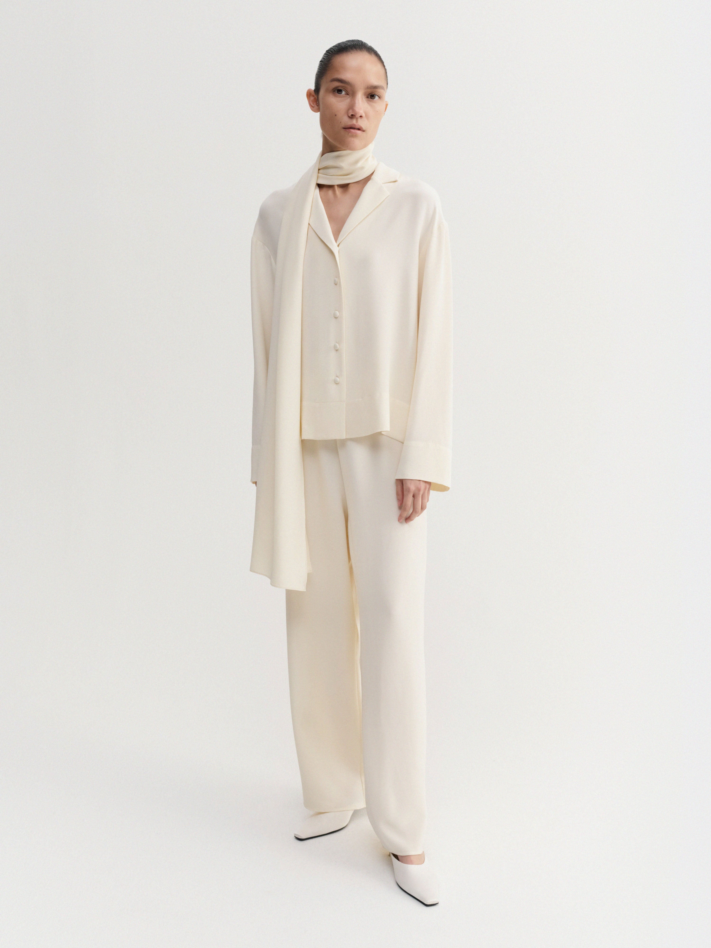 Philine Silk Pants Vanilla