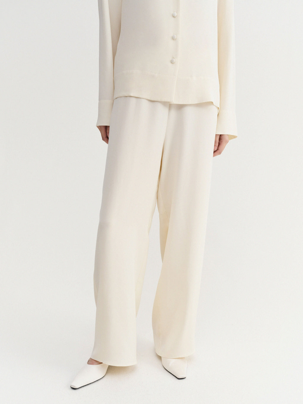 Philine Silk Pants Vanilla