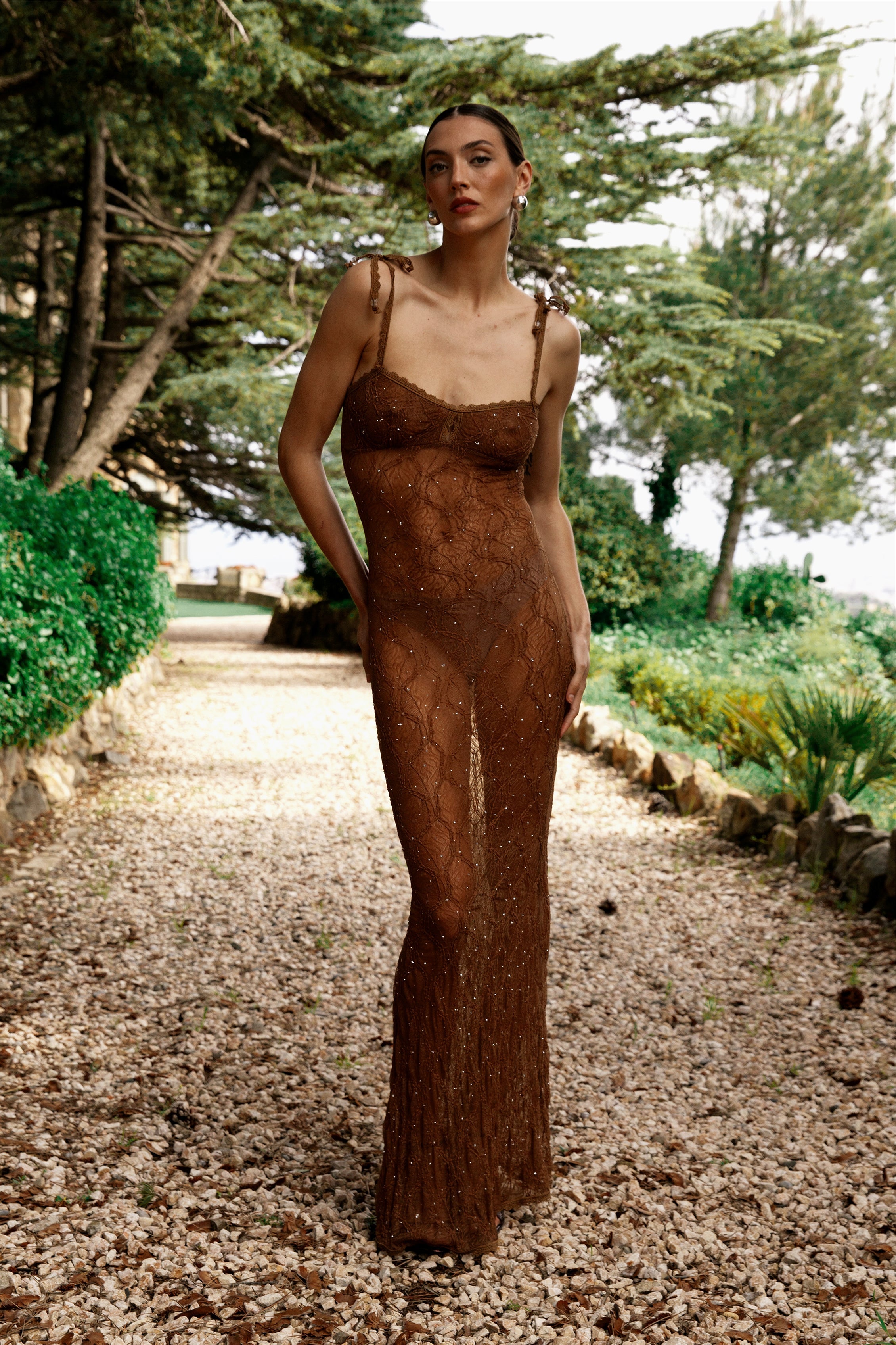 Penélope Maxi Dress Brown