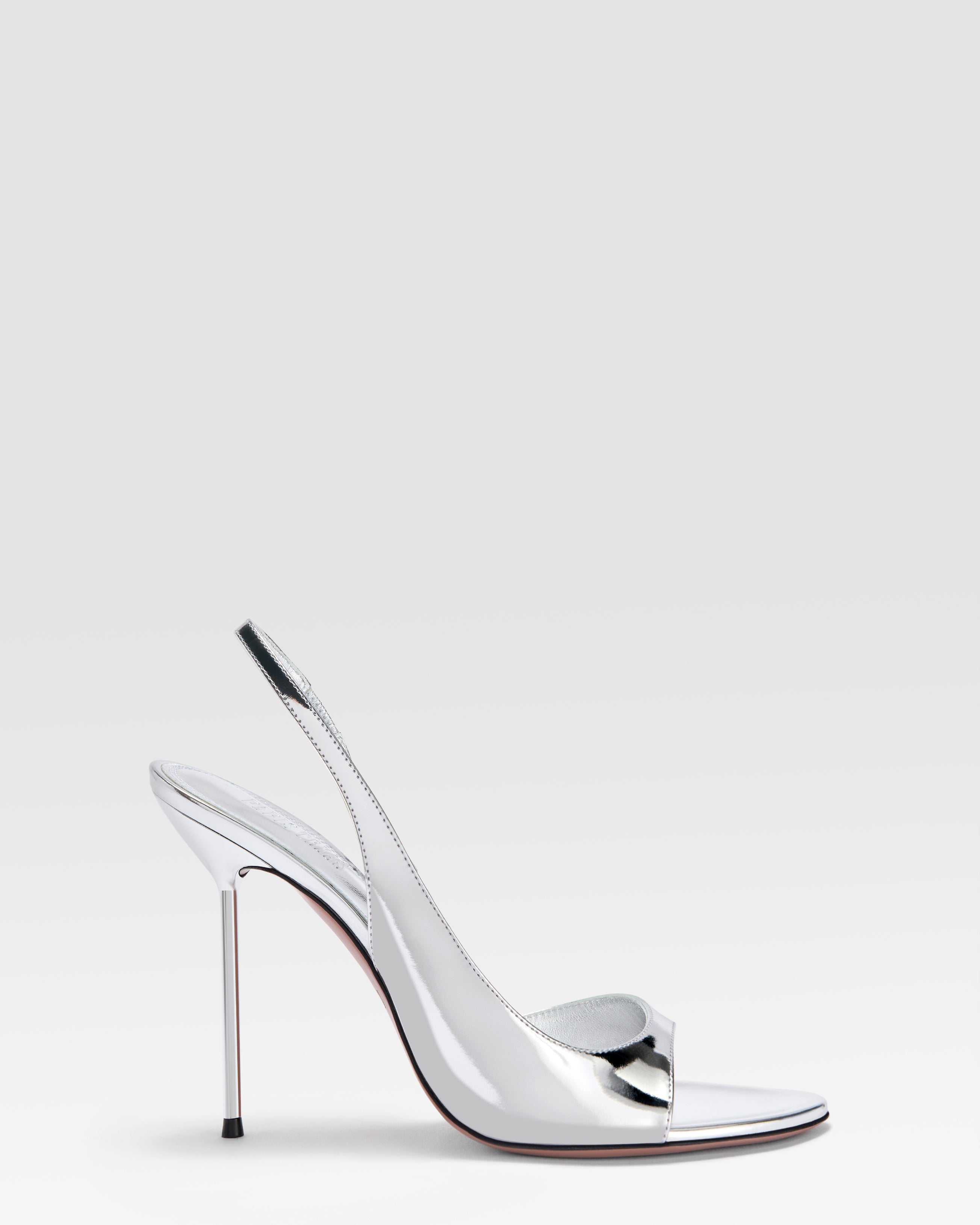 Mirror leather sandals